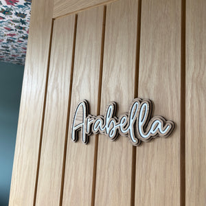 Personalised Wooden Name Sign