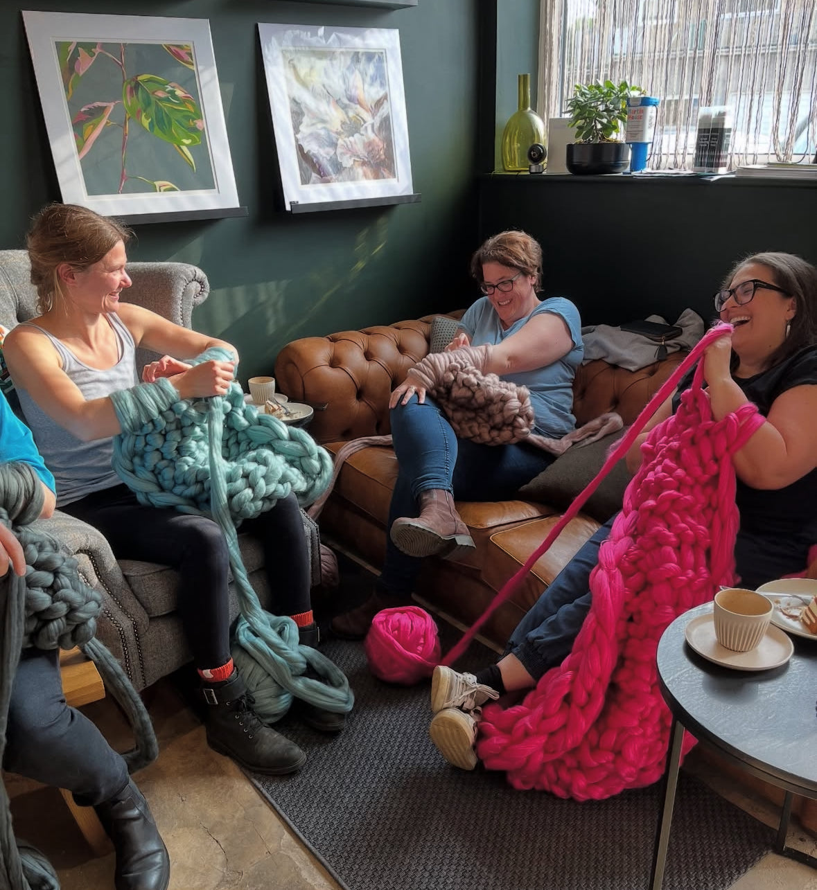 Arm Knitted Blanket Workshop