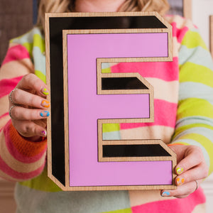 3D Effect Wooden Wall Letters