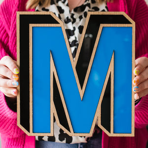 3D Effect Wooden Wall Letters