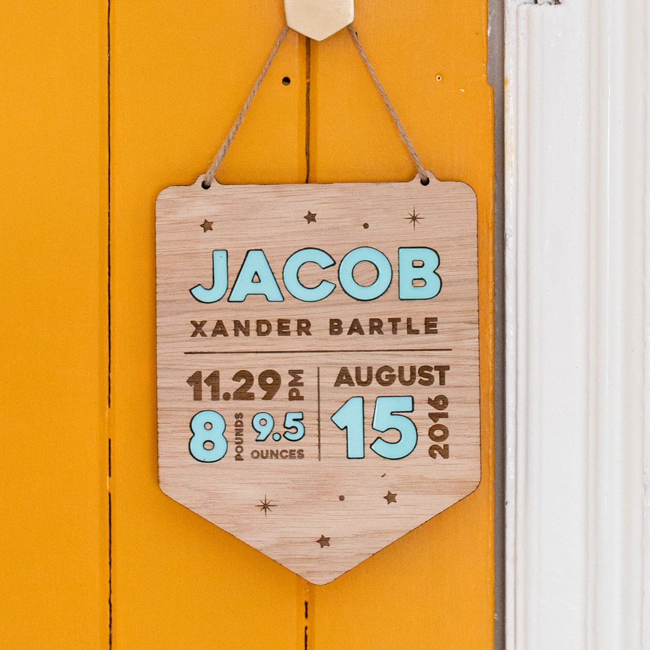 Keepsake New Baby Banner With Personalised Name