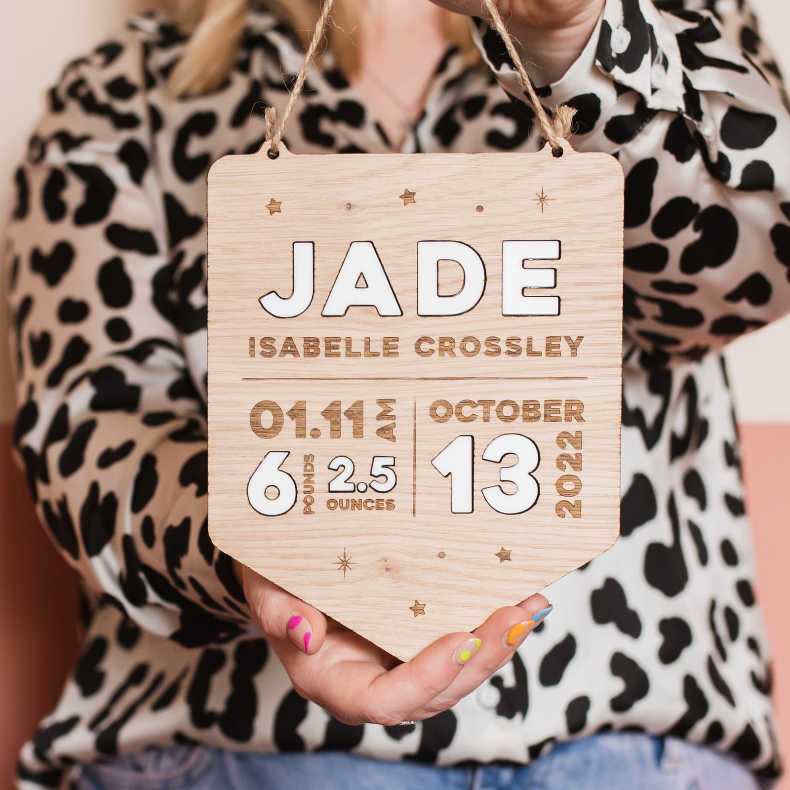 Keepsake New Baby Banner With Personalised Name