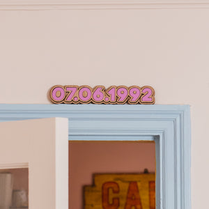 Small Layered Sign with Personalised Date