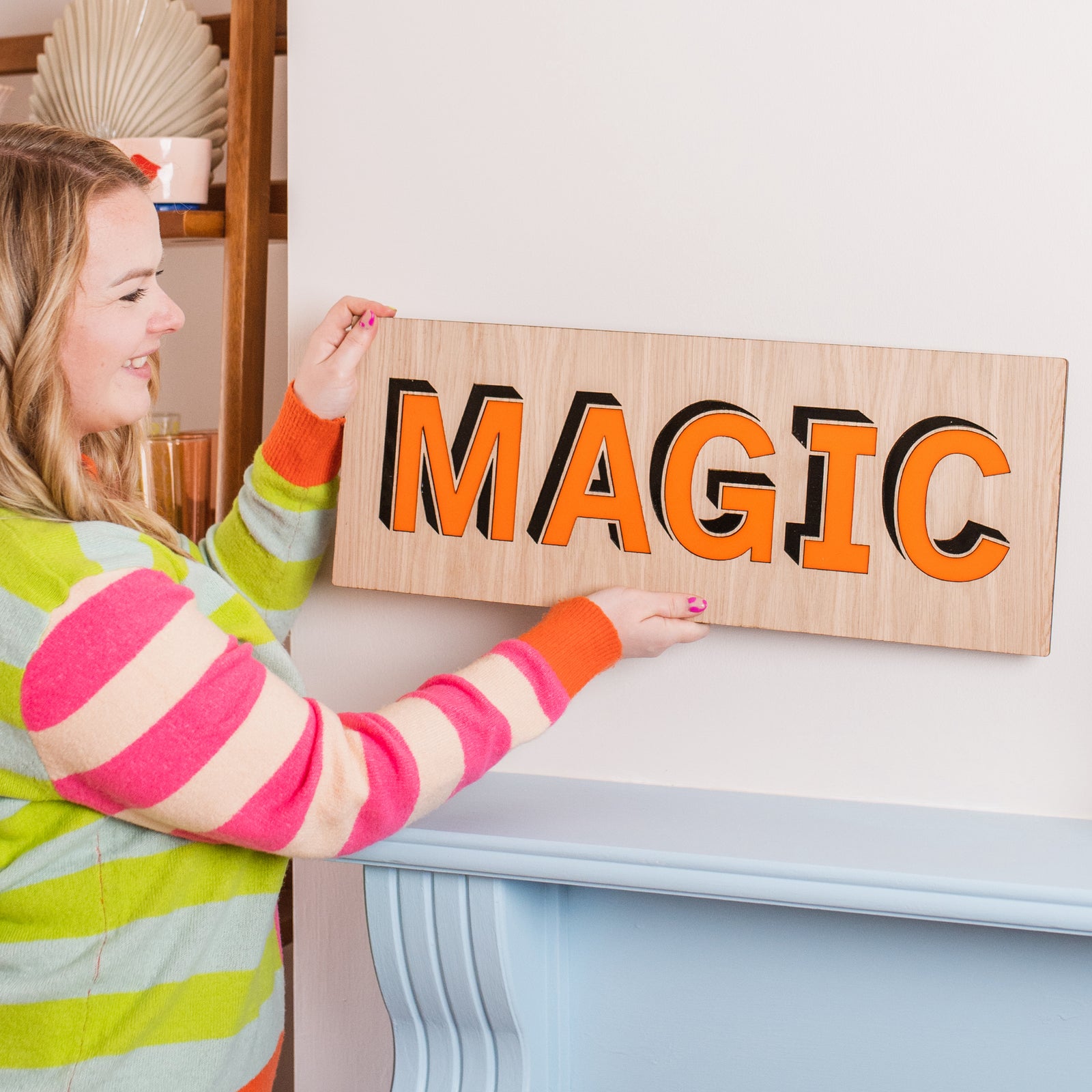 Bespoke Word Sign With 3D Effect Lettering