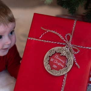 Wreath Babies First Christmas Decoration