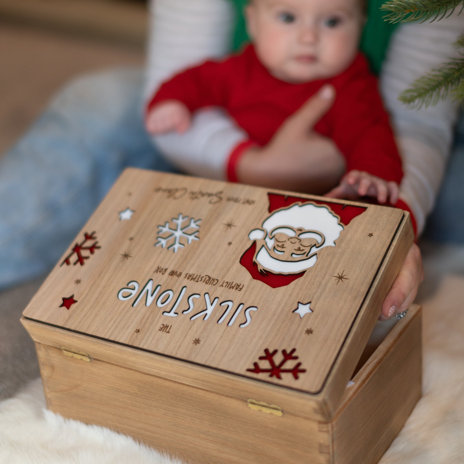 Personalised Family Christmas Eve Box With Santa