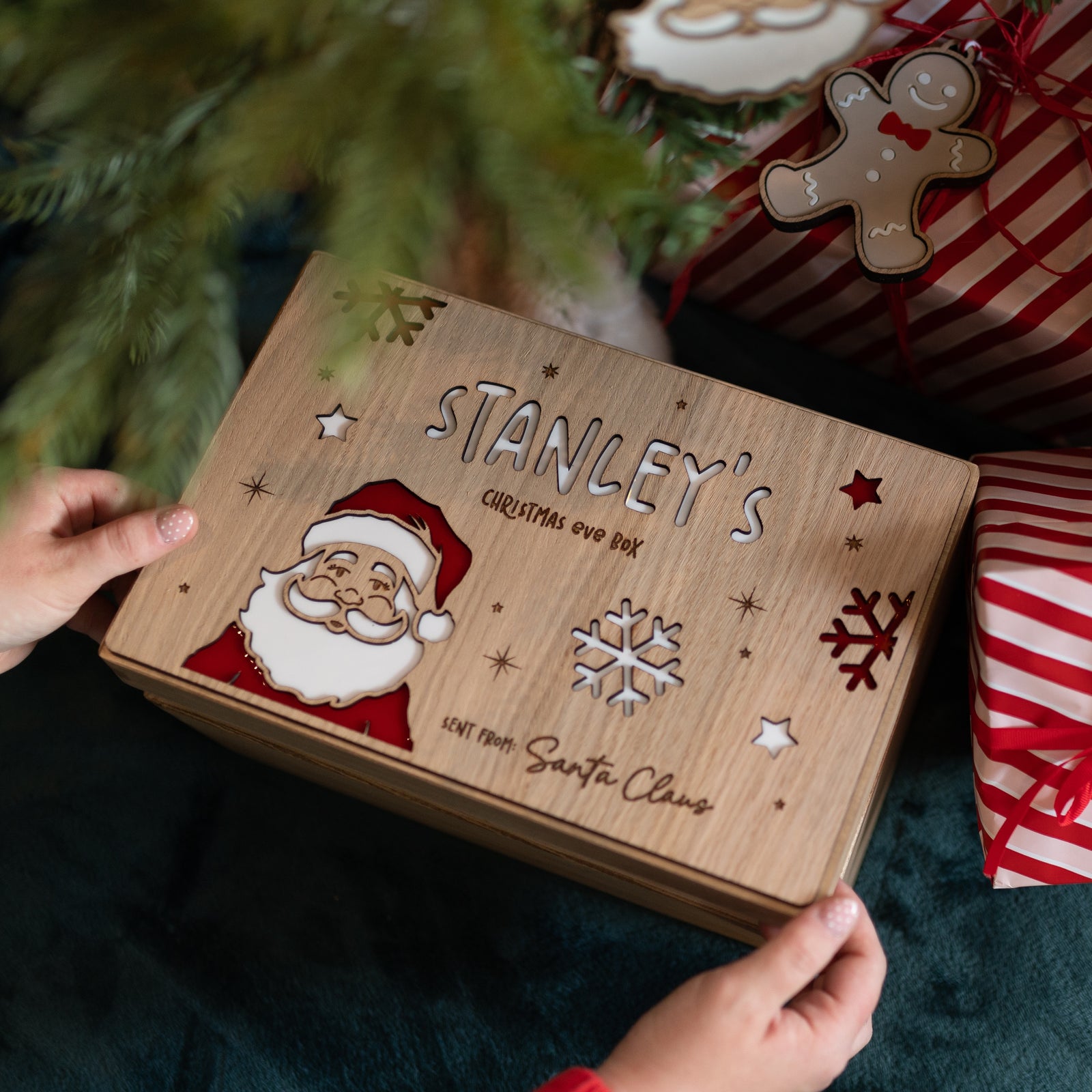 Personalised Christmas Eve Box With Santa
