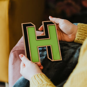 3D Effect Wooden Wall Letters