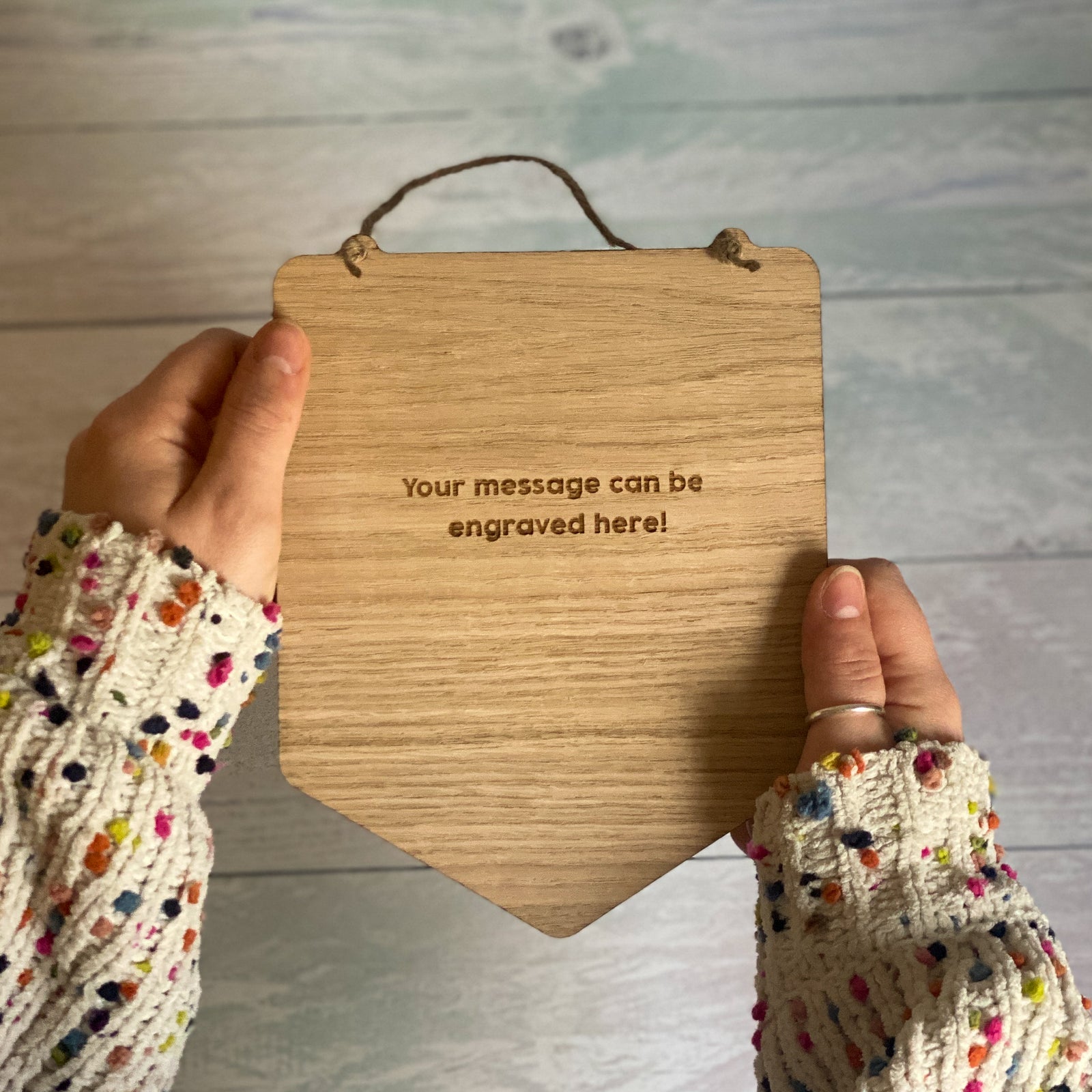 Splatter Banner Sign with Initial