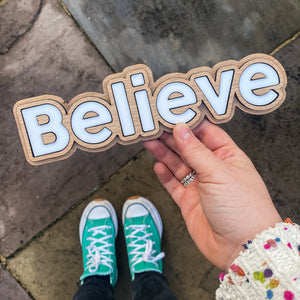 Layered Sign with Personalised Word - Bold Font