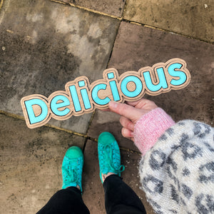 Layered Sign with Personalised Word - Bold Font