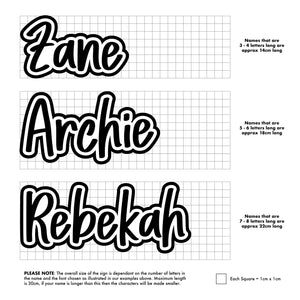 Personalised Name Plaque - Fun Font