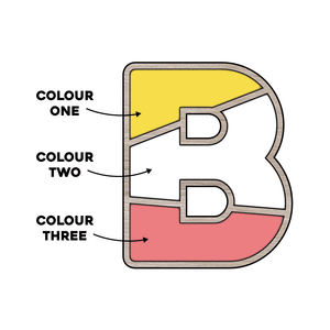 Multicoloured Alphabet Letter Sign