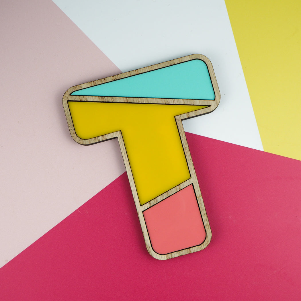 Multicoloured Alphabet Letter Sign