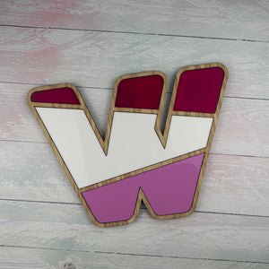 Multicoloured Alphabet Letter Sign
